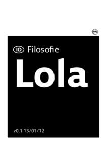 Filosofie Lola  pagina 1 Filosofie