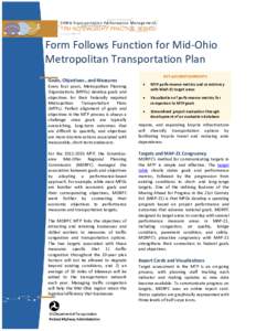 Form Follows Function for Mid-Ohio Metropolitan Transportation Plan