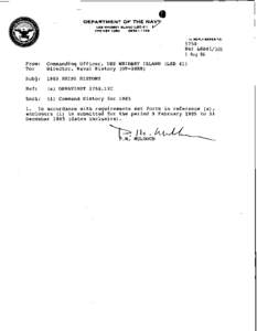 DEPARTMENT OF THE NAV USS WHIDBEY ISLAND (LSD[removed]729 FPO NEW YORK  -