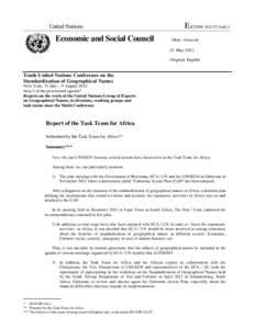 Microsoft Word - E_CONF.101_27_Add1_Report of the Task team Africa.doc