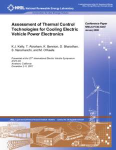 A national laboratory of the U.S. Department of Energy Office of Energy Efficiency & Renewable Energy National Renewable Energy Laboratory Innovation for Our Energy Future