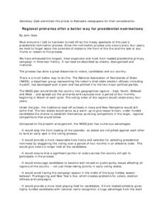 Primary election / Elections by country / Rotating Regional Primary System / Iowa caucuses / United States presidential primaries / Elections in the United States / Politics