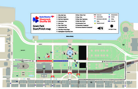 Grant Park Start/Finish map 1 Elite Club Tent  10 Beer Ticket Tent