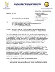 REASON FOR THIS TRANSMITTAL  December 22, 2010 ALL COUNTY LETTER NO[removed]