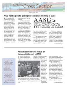 Kentucky  Cross Section Earth Resources—Our Common Wealth Winter/Spring 2014