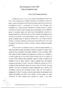 Do Livramento ao Cosme Velho: o Rio de Machado de Assis Afonso Carlos Marques dos S¡ntos  A Cidade onde nasceu, üveu