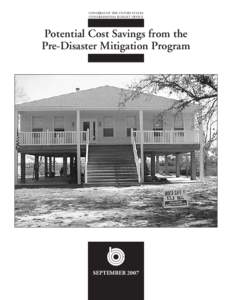 Potential Cost Savings from the Pre-Disaster Mitigation Program