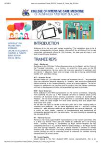 INTRODUCTION TRAINEE REPS WEBINARS ONLINE ASSESSMENTS