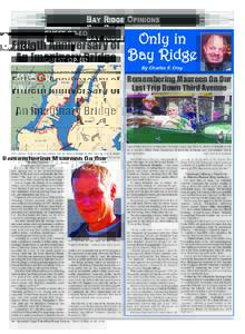 BAY RIDGE OPINIONS GUEST OP-ED Fiftieth Anniversary of An Imaginary Bridge