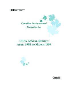 CEPA ANNUAL REPORT: APRIL 1998 TO MARCH 1999