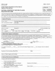 NATIONAL REGISTER FORMS TEMPLATE