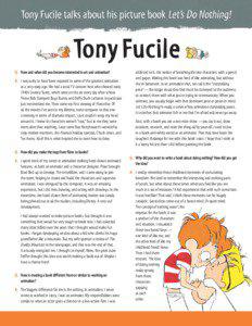 Tony Fucile talks about his picture book Let’s Do Nothing!  Tony Fucile