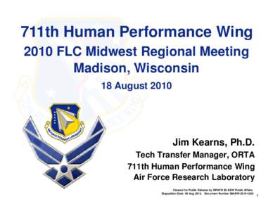 HPW / Air Force Research Laboratory / 311th Air Base Group / Cognitive model / Texas / Brooks City-Base / United States Air Force / 711th Human Performance Wing / United States