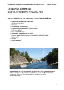 Forvaltningsplan for friluftslivsområdene skjærgården i Aust-Agder, [removed]Lillesand kommune