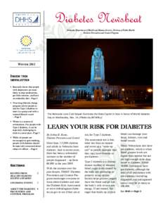 Diabetes Newsbeat - Winter 2013