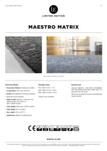 le_ps_maestro matrix_0115_en  1/1 MAESTRO MATRIX
