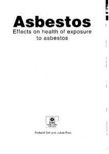 Effects on health of exposure to asbestos