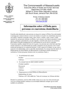 The Commonwealth of Massachusetts Executive Office of Health and Human Services Department of Public Health William A. Hinton State Laboratory Institute 305 South Street, Jamaica Plain, MA[removed]DEVAL L. PATRICK