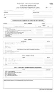 INTERNATIONAL CIVIL AVIATION ORGANIZATION  FORM K[removed]AIR TRANSPORT REPORTING FORM