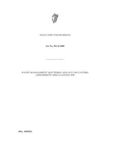 STATUTORY INSTRUMENTS  S.I. No. 556 of 2008 ————————