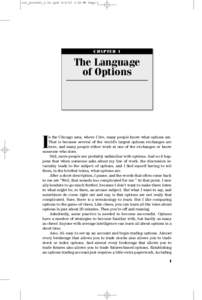 ccc_yates01_1-24.qxd[removed]:25 PM Page 1  CHAPTER 1 The Language of Options