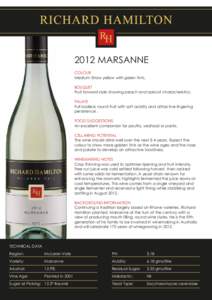 2011 RH Marsanne - no price