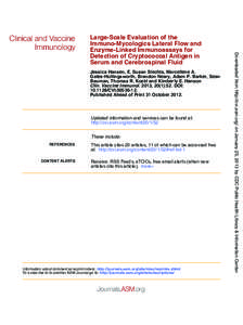 Jessica Hansen, E. Susan Slechta, Marcellene A. Gates-Hollingsworth, Brandon Neary, Adam P. Barker, Sean Bauman, Thomas R. Kozel and Kimberly E. Hanson Clin. Vaccine Immunol. 2013, 20(1):52. DOI: [removed]CVI[removed]Pu