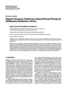 Magnetic Resonance-Guided Laser Induced Thermal Therapy  for Glioblastoma Multiforme: A Review