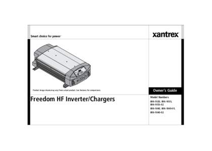 Freedom HF InvChg Owners Guide.book Page i Thursday, November 24, [removed]:20 AM  TM TM