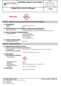 B C Page : 1  MATERIAL SAFETY DATA SHEET