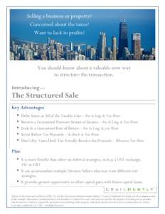 Microsoft Word - Structured Sale Brochure CH.doc