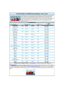 R/V NATHANIEL B. PALMER Cruise Schedule