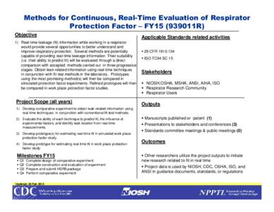 Filters / Respirator / Building biology / Measurement / Visual arts / American National Standards Institute / National Institute for Occupational Safety and Health / Film speed / Leak / Protective gear / Masks / Technology