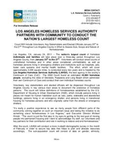 MEDIA CONTACT: L.A. Homeless Services Authority Calvin J. Fortenberry[removed]P[removed]C [removed]