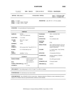 WARFARIN  C19 H16 O4 MW: 308.33