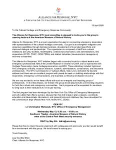 Emergency medical responders / Emergency services / Disaster preparedness / Humanitarian aid / Occupational safety and health / Office of Emergency Management / Certified first responder / Notify NYC / Federal Emergency Management Agency / Public safety / Emergency management / Management