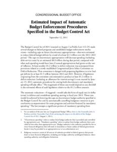 Baseline / United States Office of Management and Budget / United States federal budget / United States budget process / Medicare / United States Congress Joint Select Committee on Deficit Reduction / Mandatory spending / Expenditures in the United States federal budget / Deficit reduction in the United States / Economic policy / Government / Economy of the United States