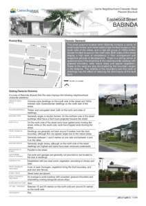 Cairns Neighbourhood Character Study Precinct Brochure Eastwood Street  BABINDA