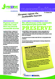 Earth / Types of tourism / Environmentalism / Assembly of European Regions / Strasbourg / Interreg / Sustainable tourism / Sustainable development / Sustainability / Environment / Environmental social science / Environmental economics