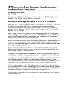 Microsoft Word - Affordable Housing Conference is July 24.doc