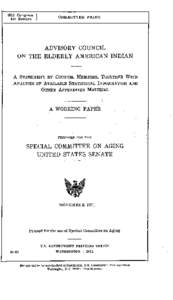 Aboriginal title in the United States / White House Conference on Aging / National Congress of American Indians / Native American history / Native Americans in the United States / Indian Health Service / Indian reservation / Bureau of Indian Affairs / Navajo Nation / United States / Government / Americas