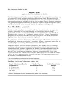 Employee benefit / Sick leave / Employment / Management / Housing Benefit / Social Security / Employment compensation / Human resource management / Fair Labor Standards Act