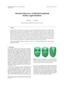 EUROGRAPHICSM. Alexa and J. Marks (Guest Editors) Volume), Number 3  Structure Recovery via Hybrid Variational