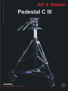 sachtler  Abbildung zeigt Pedestal C III mit Fluidkopf Video 15 SB (optional)