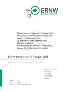 ERNW Newsletter 49 / August 2015