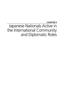 CHAPTER 4  Japanese Nationals Active in the International Community and Diplomatic Roles