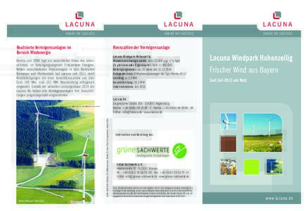 Lacuna Windpark Hohenzellig bei Grüne Sachwerte e.K.