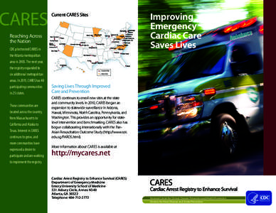 Improving Emergency Cardiac Care Saves Lives  Current CARES Sites