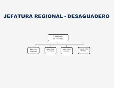 JEFATURA REGIONAL - DESAGUADERO  JEFE REGIONAL DESAGUADERO  INSPECTOR DE