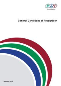 General Conditions of Recognition  January 2015 Foreword 1